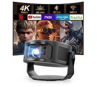 Magcubic Proyector Portatil, 260 ANSI Wi-Fi 6 y Bluetooth 5.4,Proyector 4k Corrección Trapezoidal Automática y Enfoque Manual, Projector Libre de 360° más 35° para Exterior Cine Jardin