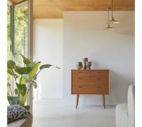 Magda 50's - Cómoda infantil de caoba maciza H 94 x B 92 x T 45 cm