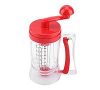 Magdalenas rojas, panqueques, galletas, gofres, dispensador de masa de mano, separador de crema, taza de medición, herramientas de cocina, mezclador de masa, herramienta de cocción esencial