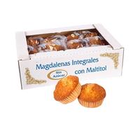 Magdalenas Sin Azúcar Añadido XL - Artesanas con Harina Integral, Caja 24 Unidades (2kg) - Repostería Casera Natural, Ideal Desayuno Saludable Español