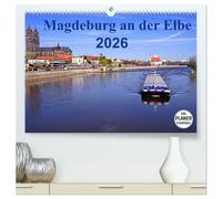 Magdeburg an der Elbe 2026 (hochwertiger Premium Wandkalender 2026 DIN A2 quer), Kunstdruck in Hochglanz: Die Stadt Magdeburg mit den schönesten Sehenswürdigkeiten