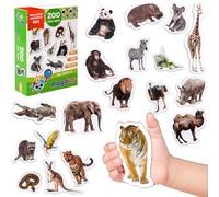 Magdum Imanes para frigorífico para niños - 19 imanes de Animales del Zoo