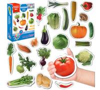 Magdum Imanes para frigorífico para niños pequeños - 25 Grandes Verduras