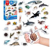 Magdum Imanes para niños pequeños - 30 imanes Animales del mar y del océano