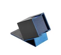 Mage Tech Adventurer [Apprentice] Caja de mazo Modular - para 99 Cartas con Doble Funda - Ultrarresistente, expandible - MTG PTCG LOR OPCG y más - Negro/Azul