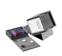 Mage Tech Adventurer [Champion] Caja de Deck Modular - Contiene 100+ Cartas de Bolsillo Simple - Con Soporte para Tarjeta Avatar & Caja de Dados Pocket - Diseño Escalable - Artifact (Negro/Gris)