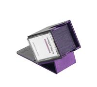Mage Tech Adventurer [Hero] Caja de mazo modular - para 99 cartas con doble funda - Incluye soporte Avatar - Ultrarresistente, expandible - MTG Commander/EDH y más - Negro/Morado
