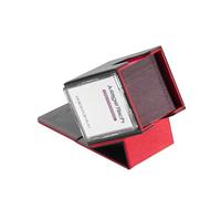 Mage Tech Adventurer [Hero] Caja de mazo modular - para 99 cartas con doble funda - Incluye soporte Avatar - Ultrarresistente, expandible - MTG Commander/EDH y más - Negro/Rojo