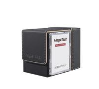 Mage Tech Adventurer [Paragon] Commander Kit - Soporte para avatar + caja de dados de mochila, panel trasero a presión, con rastreador de vida, MTG Commander/EDH - Negro/Oro pálido