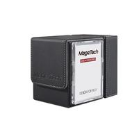 Mage Tech Adventurer [Paragon] Commander Kit - Soporte para avatar + caja de dados de mochila, panel trasero a presión, con rastreador de vida, MTG Commander/EDH - Negro/Gris