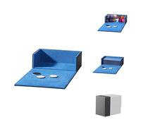 Mage Tech Adventurer's Backpack Token Box - Panel trasero de acoplamiento - Contador de vida incorporado - Guarda 30+ dados de contador o cartas doblemente enfundadas (2. Enigma (Negro/Azul))