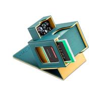 Mage Tech Caja de cartas para MTG Commander, diseño patentado, pantalla Commander, como soporte de mazo, se adapta a 100 tarjetas de doble manga, incluye bandeja de ladrillos y dados de 35 puntos (8