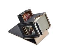 Mage Tech Caja de Mazos Commander para MTG - Diseño Patentado, Exhibición de Commander, Apta para 100 Cartas con Doble Funda, Soporte Magnético de Cartas de 35pt & Bandeja para Dados -Negro/Oro Pálido