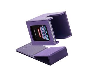Mage Tech Commander Deck Box Lite - Expositor de tarjetas con mini tarjetero a presión y cubierta extraíble, se adapta a más de 100 tarjetas de una sola manga, ideal para MTG, PTCG, OPCG, SWU y más