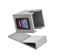 Mage Tech Commander Deck Box Lite - Expositor de tarjetas con tarjetero a presión y cubierta extraíble, se adapta a más de 100 tarjetas de una sola manga, ideal para MTG, PTCG, OPCG, SWU y más (gris)