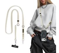 MAGEASY Correa cruzada 2 en 1 para teléfono celular + correa de muñeca + correa de teléfono y clips de fijación, compatible con iPhone 16 17 Google Pixel | Correa de seguridad Clip and Go para el