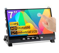 Magedok Raspberry Pi 5 Display, 7 Pulgadas Pantalla táctil 1024 x 600 HD LCD Display Mini Monitor Compatible con Raspberry Pi 5/4 Rock Pi/Mini PC/Jetson Nano/Banana Pi/Aida 64