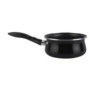 Magefesa Cazo 01102715 – Acero esmaltado, Antiadherente bicapa reforzado, Inducción, Negro 16 cm