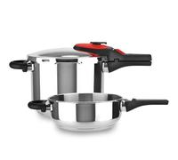 Magefesa Activa2 - Set de Ollas Express Rápidas 3 + 6L, Acero Inoxidable 18/10, 2 Programas de Cocción, Apta para Todo Tipo de Cocinas, Inducción