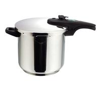 Magefesa Athenas - Olla Express Rápida de 7,5 L, Acero Inoxidable 18/10, Apta para Inducción, Fondo Termo-Difusor, Cocina Sana, Ahorro de Energía