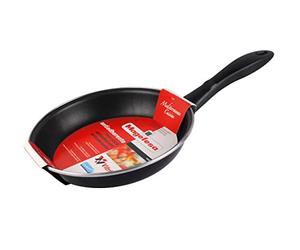 MAGEFESA Black - Sartén 30 cm de acero esmaltado, antiadherente bicapa reforzado, color negro exterior. Apta para todo tipo de cocinas, incluida inducción. 50% de ahorro energético.