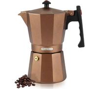 Magefesa® Cafetera espresso Colombia, tamaño de 6 tazas, haz tu propio café italiano casero con esta olla de moka, hecha en aluminio extra grueso, segura y fácil de usar, cafetera, café