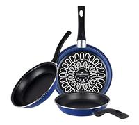 Magefesa colección Paula lote sartenes 18, 20 Y 24 en acero esmaltado vitrificado, apto inducción y lavavajillas