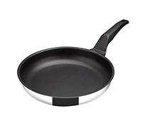 MAGEFESA Comte - Sarten Negra 18cm, Acero Inoxidable, Libre PFOA y Metales Pesados, Antiadherente Tricapa, Todo Tipo de Cocinas, Inducción