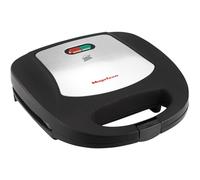 Magefesa Edam - Sandwichera con Capacidad para 2 Sandwiches, 820W, Placas de Cocinado Antiadherentes, Doble Luz de Control, Asa Fría al Tacto