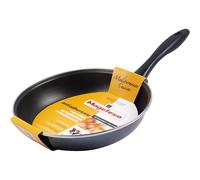 MAGEFESA Glass - Sartén 26cm de Acero vitrificado Exterior Negro Cristal. Antiadherente bicapa Reforzado, aptas para Todo Tipo de cocinas, Especial inducción. 50% de Ahorro energético.