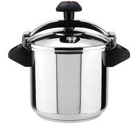 Magefesa Inoxtar - Olla Express Tradicional de 10L, Acero Inoxidable 18/10, Inducción, Cocina Sana, Pomo Rotatorio, Fondo Termo-Difusor de 5 Capas