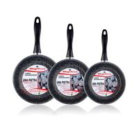 Magefesa k2 gransasso set juego 3 sartenes 18-20-24 cm, inducción, antiadherente piedra libre pfoa, , gris