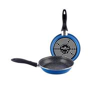 MAGEFESA K2 Juego Sarténes, Antiadherente Multicapa Efecto Piedra, Azul, 20 x 24 cm