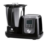 Magefesa Magchef - Robot de Cocina Multifunción Negro, 3.3L, 23 Funciones, Incluye Recetario, Espátula, Batidor, Protector de Cuchillas, Vaso Medidor