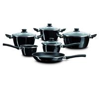 Magefesa Naccarii Batería De Cocina Inducción 10 Piezas, Antiadherente Bicapa Libre De Pfoa, Tapas C