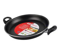 Magefesa Paellera 01101902 – Acero esmaltado, Antiadherente bicapa reforzado, Negro 30 cm