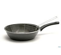 Magefesa Parma - Sartén freidora con cestillo 26cm, recubrimiento esmaltado, limpieza lavavajillas apta para cocinas de gas, vitrocerámica y gas, Fabricada en España