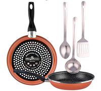 Magefesa PK5593 'Tiber' Pack 2 Sartenes, Set 3 Utensilios, Acero Inox