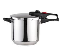 Magefesa Practika Plus - Olla Express Rápida 7.5L, Acero Inoxidable 18/10, Sensor de Presión, Inducción, Ahorro Energético, Cocina Sana, Cierre Fácil