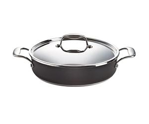 Magefesa - Prisma tartera de 28 cm con tapa, fabricada en acero inoxidable 18/10, compatible con todo tipo de cocina, incluido induccion, fácil limpieza, apt para lavavajillas y horno hasta 200 ºC