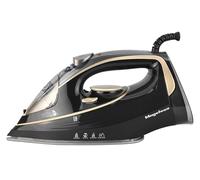 Magefesa Racing - Plancha de Vapor, 2600W, 360ml, Suela Cerámica, Deslizamiento Suave, Planchado Vertical, Selector de Temperatura, Depósito de Agua