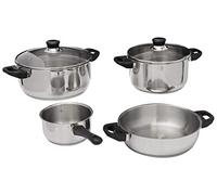 MAGEFESA ® Royal batería de cocina, 6 piezas, fabricada en Acero Inoxidable, Compatible con Todo Tipo de Fuego, INDUCCIÓN. Fácil Limpieza y Apta lavavajillas