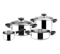 MAGEFESA ® Royal batería de cocina, 6 piezas, fabricada en Acero Inoxidable, Compatible con Todo Tipo de Fuego, INDUCCIÓN. Fácil Limpieza y Apta lavavajillas