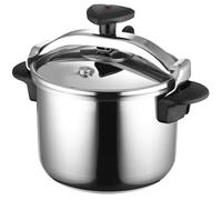 Magefesa Star Recta - Olla Express Tradicional 6L, Acero Inoxidable 18/10, para Todo Tipo de Cocinas, Inducción, 3 Sistemas de Seguridad