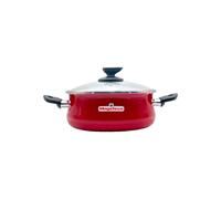 Magefesa STARTELECTRIC Olla de Sopa de Acero Aleado Rojo con Tapa de Vidrio
