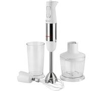Magefesa Velouté Inox Plus - Batidora de Mano 500W + Vaso Medidor 800ml + Picadora, Cuchillas Acero Inoxidable, Desmontable, Diseño Ergonómico
