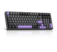 MageGee LIGHT100 - Teclado inalámbrico cremoso, estructura de junta intercambiable en caliente, trimodo 2.4G/USB-C/BT5.0 RGB retroiluminado teclado mecánico para juegos para Win/Mac/PC, tecla PBT