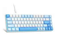 MageGee MK-Box - Teclado mecánico para juegos 60%, interruptor azul y rojo