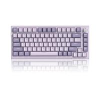 MageGee SKY81 - Teclado mecánico para juegos de 75% inalámbrico, teclado cremoso RGB intercambiable en caliente con acolchado de 5 capas, BT/2.4G/USB-C, control de perilla, NKRO para Win/Mac (Dreamy