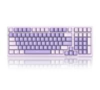 MageGee SKY98 - Teclado mecánico para juegos con junta inalámbrica, 96% teclado cremoso RGB intercambiable en caliente con relleno de sonido de 5 capas, BT/2.4G/USB-C, NKRO para Win/Mac (lavanda,